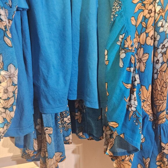 Torrid Sz 4 Gauze Cold Shoulder Skater Dress Plus Size Floral Boho Aesthetic - Picture 5 of 10